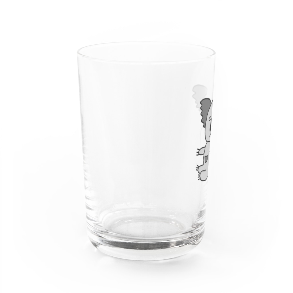 麦畑のコアラG(下手な絵) Water Glass :left