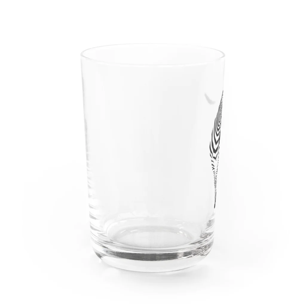 むぎのシマウマ Water Glass :left