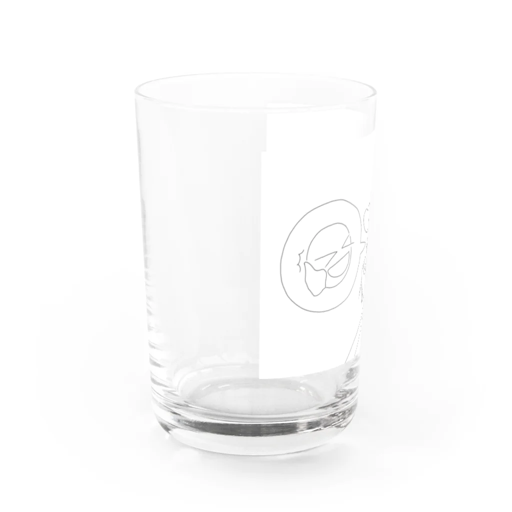 cris mateのメイドハートガッツ Water Glass :left