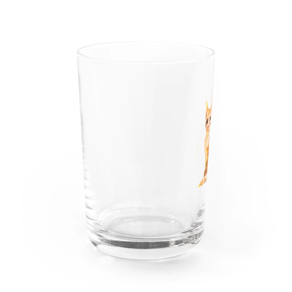 ねこだいすきばばあのKAWAII CHATORA NEKO Water Glass :left