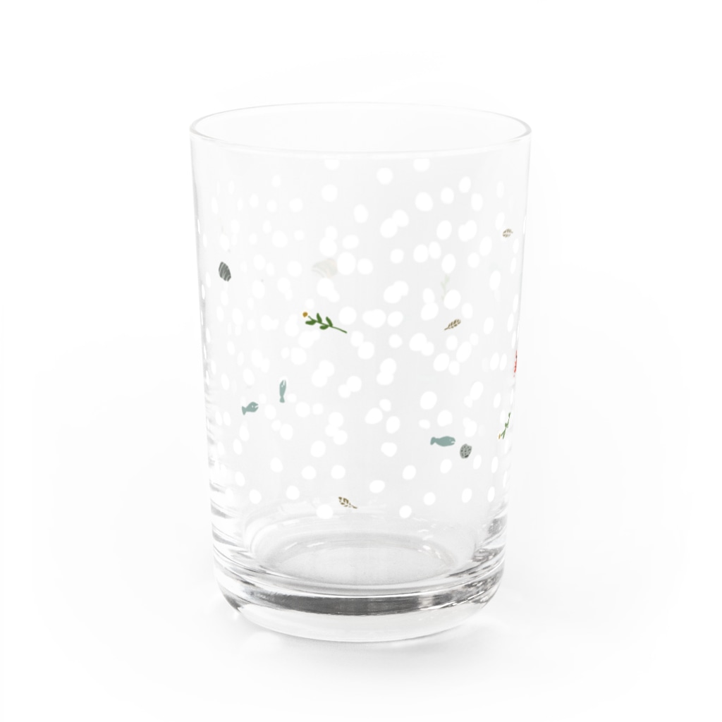 みなはむのかにグラス Water Glass :left