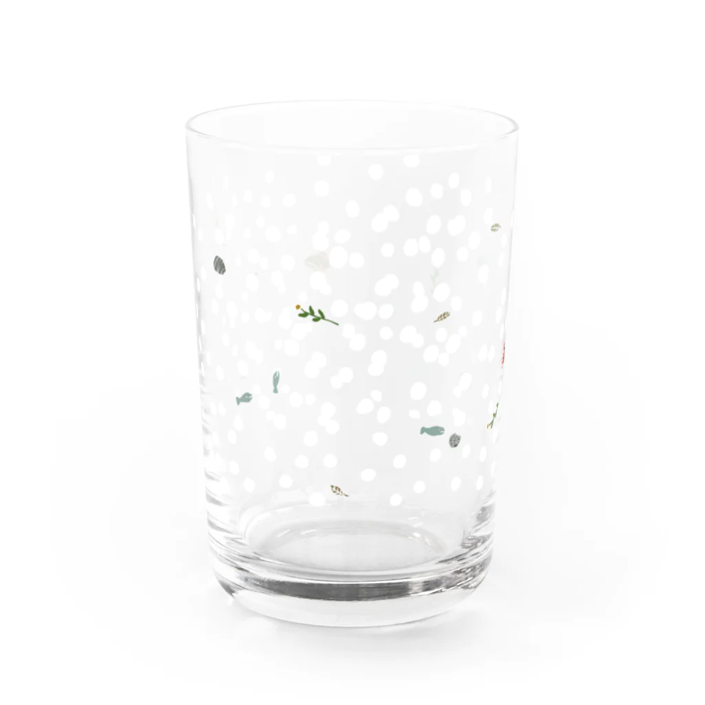 みなはむのかにグラス Water Glass :left