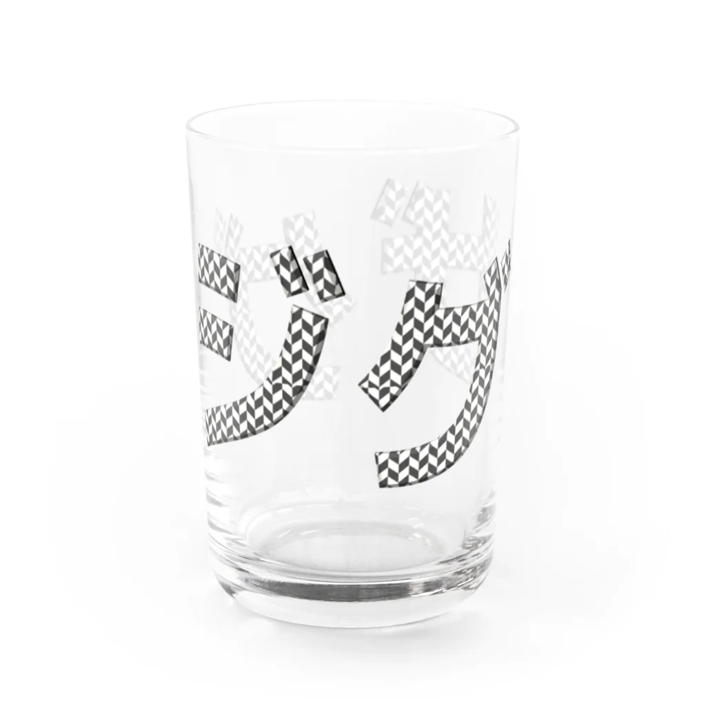 Gregge Southerd #suzuri店のジグザグ3D Water Glass :left