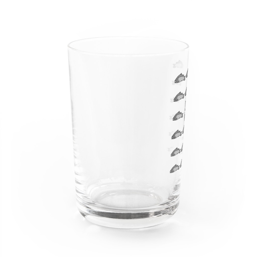 麦畑の銀鮭①(スマホケース) Water Glass :left