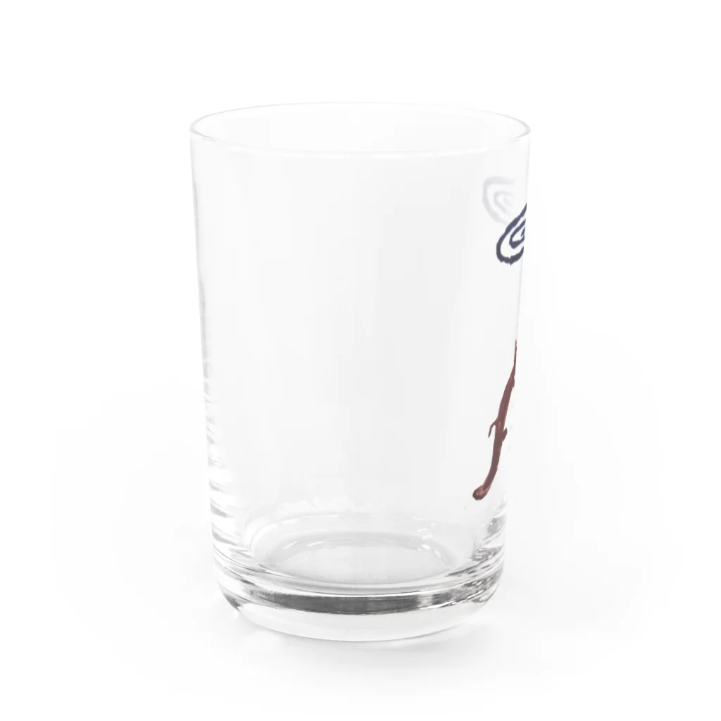 ゆるいナニカの 母のトカゲ Water Glass :left