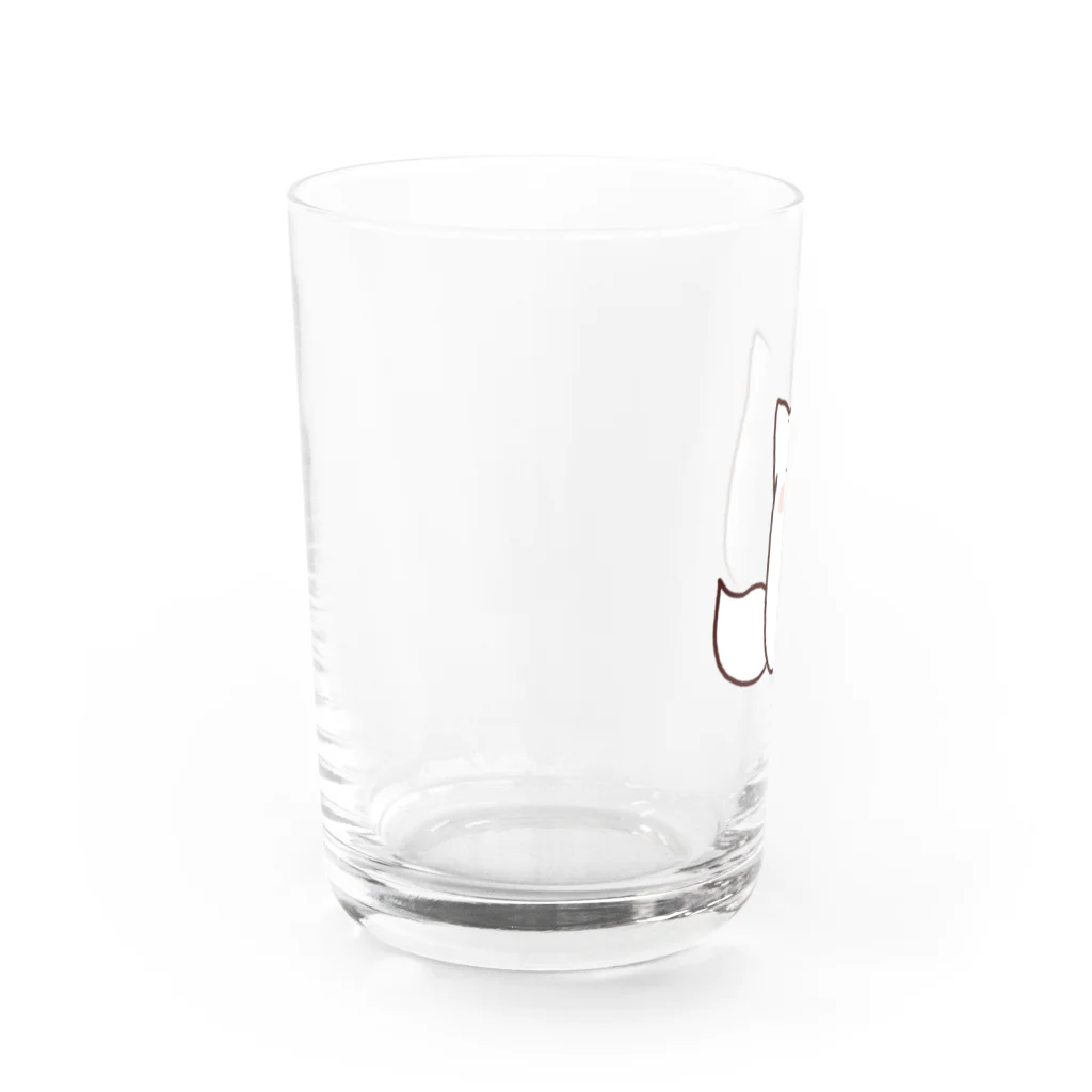 こやこ屋の白こんこんさん Water Glass :left