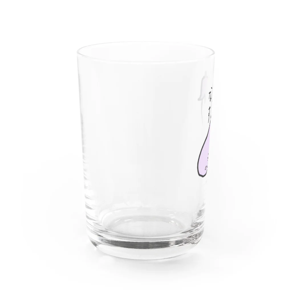 ゆるいまるのなす Water Glass :left