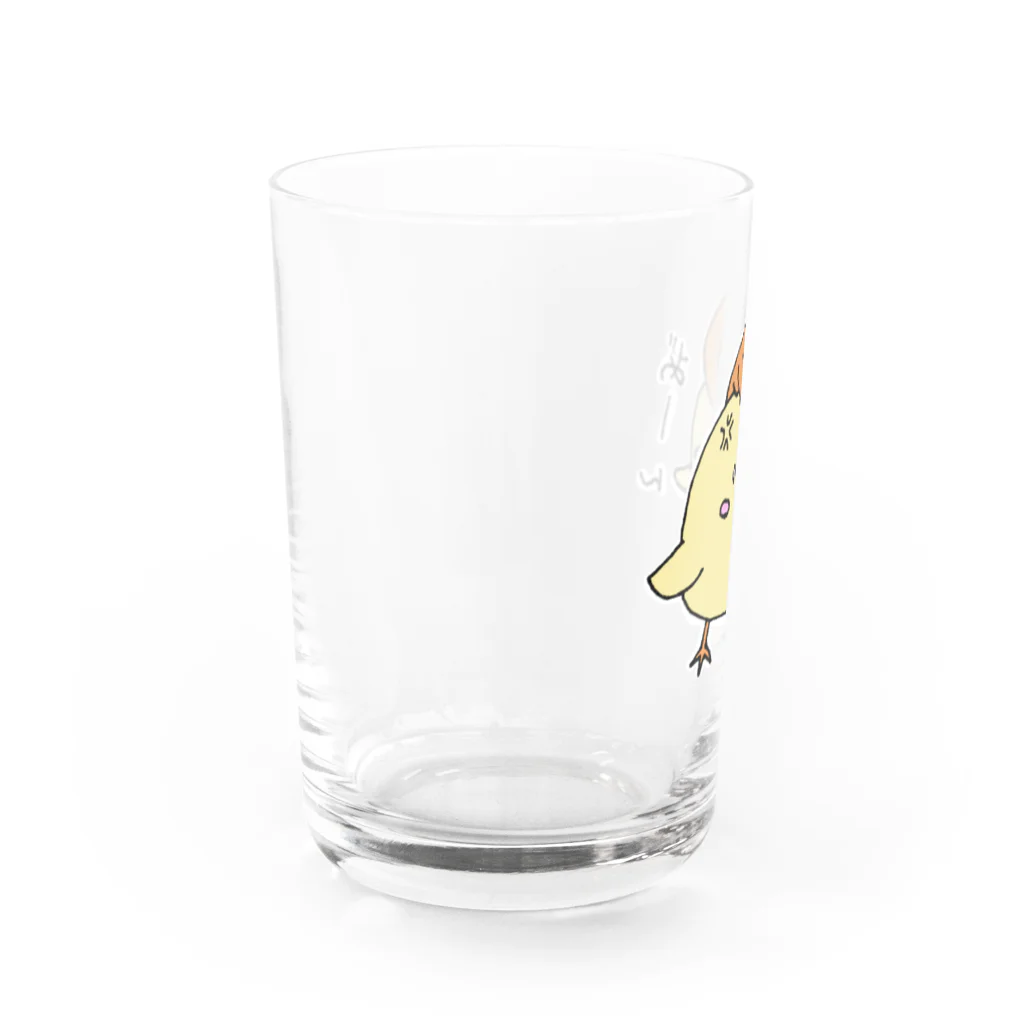 柴犬CHIROの不良のぴよ助さん Water Glass :left