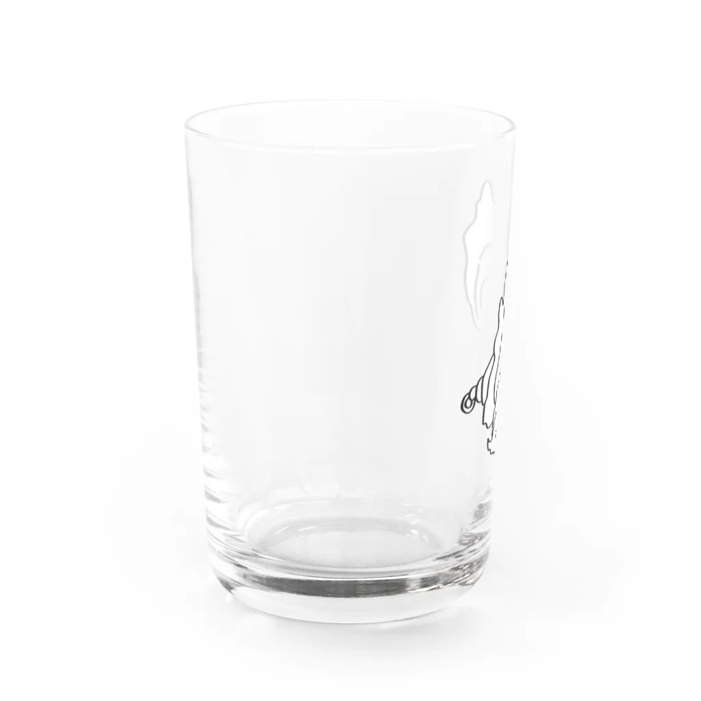 kawajitomoyoのカキの子ちやちゃん おすわり Water Glass :left