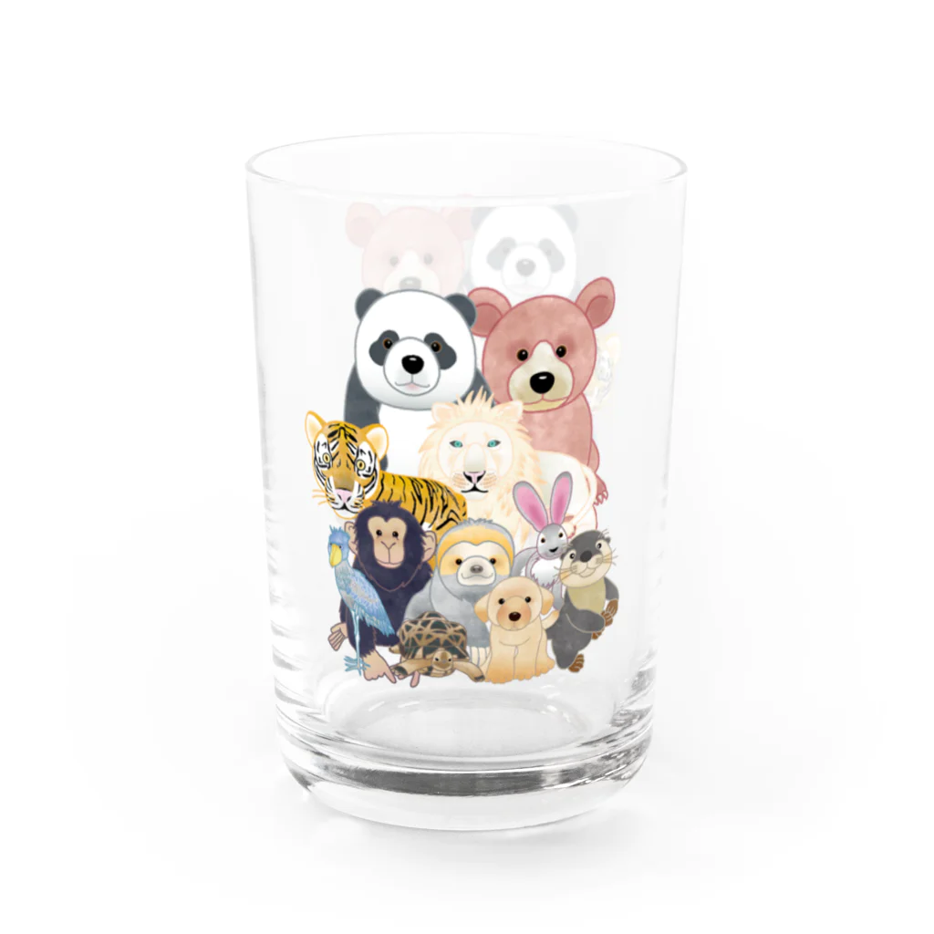 itaxmenworksの我が家の動物　アッセンブル！ Water Glass :left