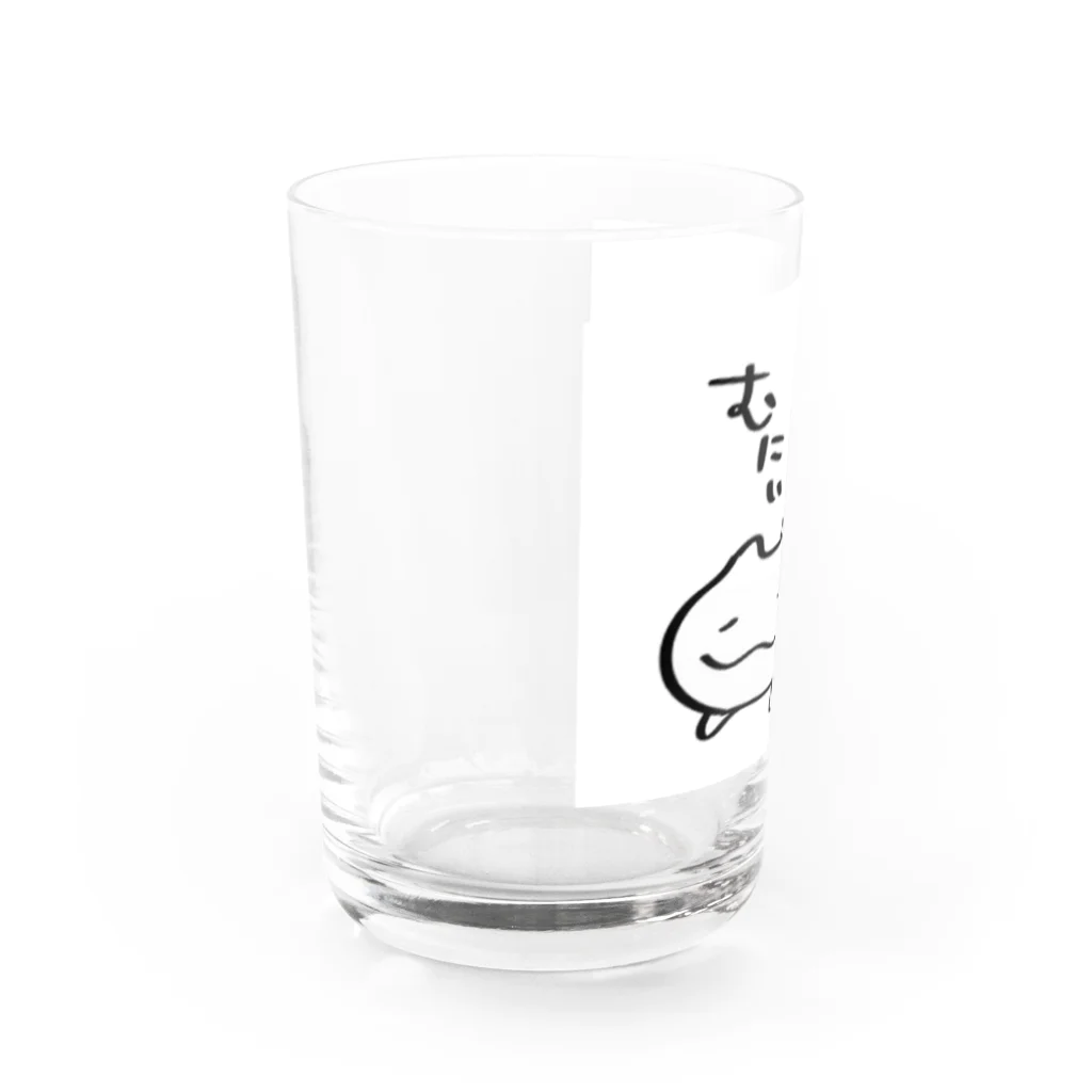 こめぞうのしろぬこ むにぃ Water Glass :left