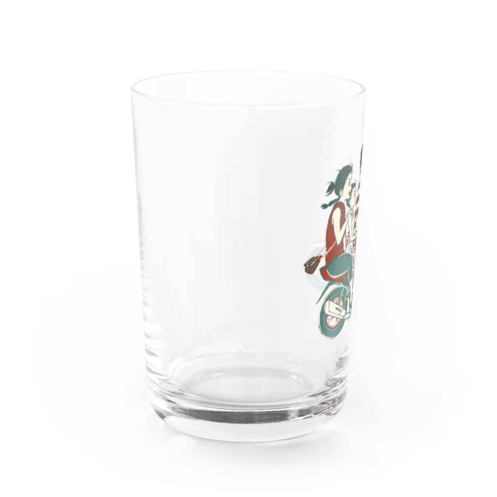 IZANAMI by Akane Yabushitaの【バリの人々】バイク家族乗り Water Glass :left