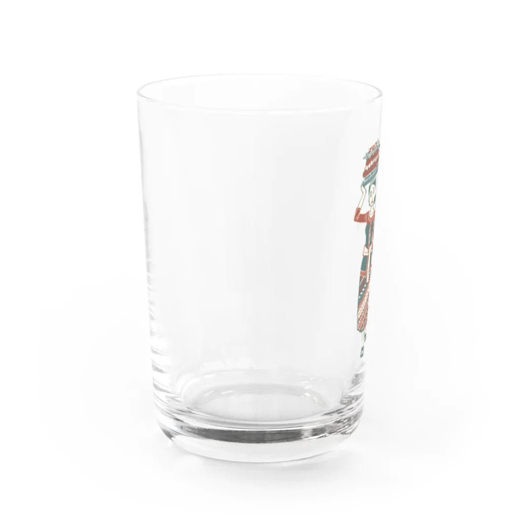 IZANAMI by Akane Yabushitaの【バリの人々】お母さんと子供 Water Glass :left