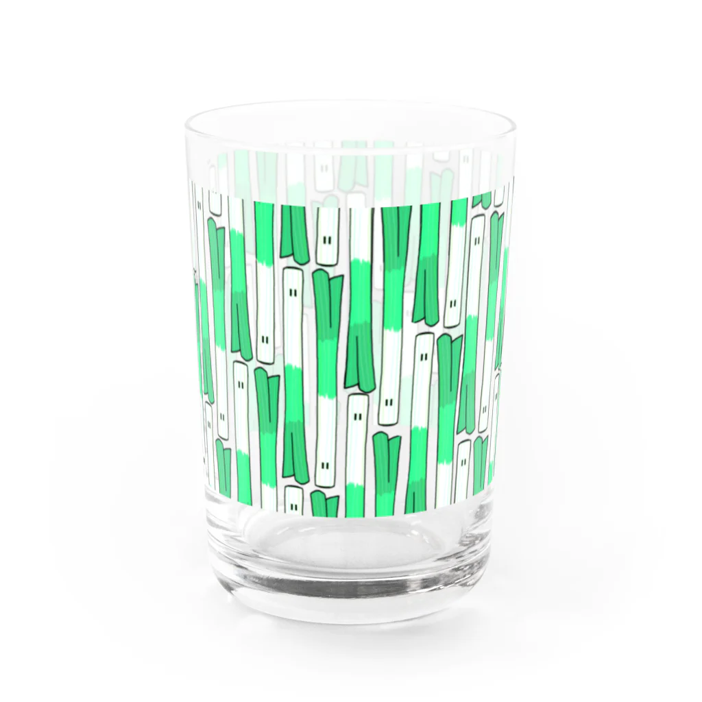 Tako＆Negi SUZURI支店のネギフル Water Glass :left