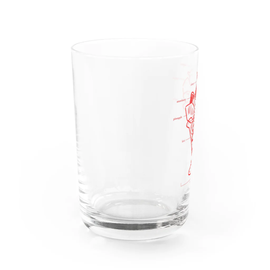 cocoliyのふるーついるかちゃんパフェ Water Glass :left