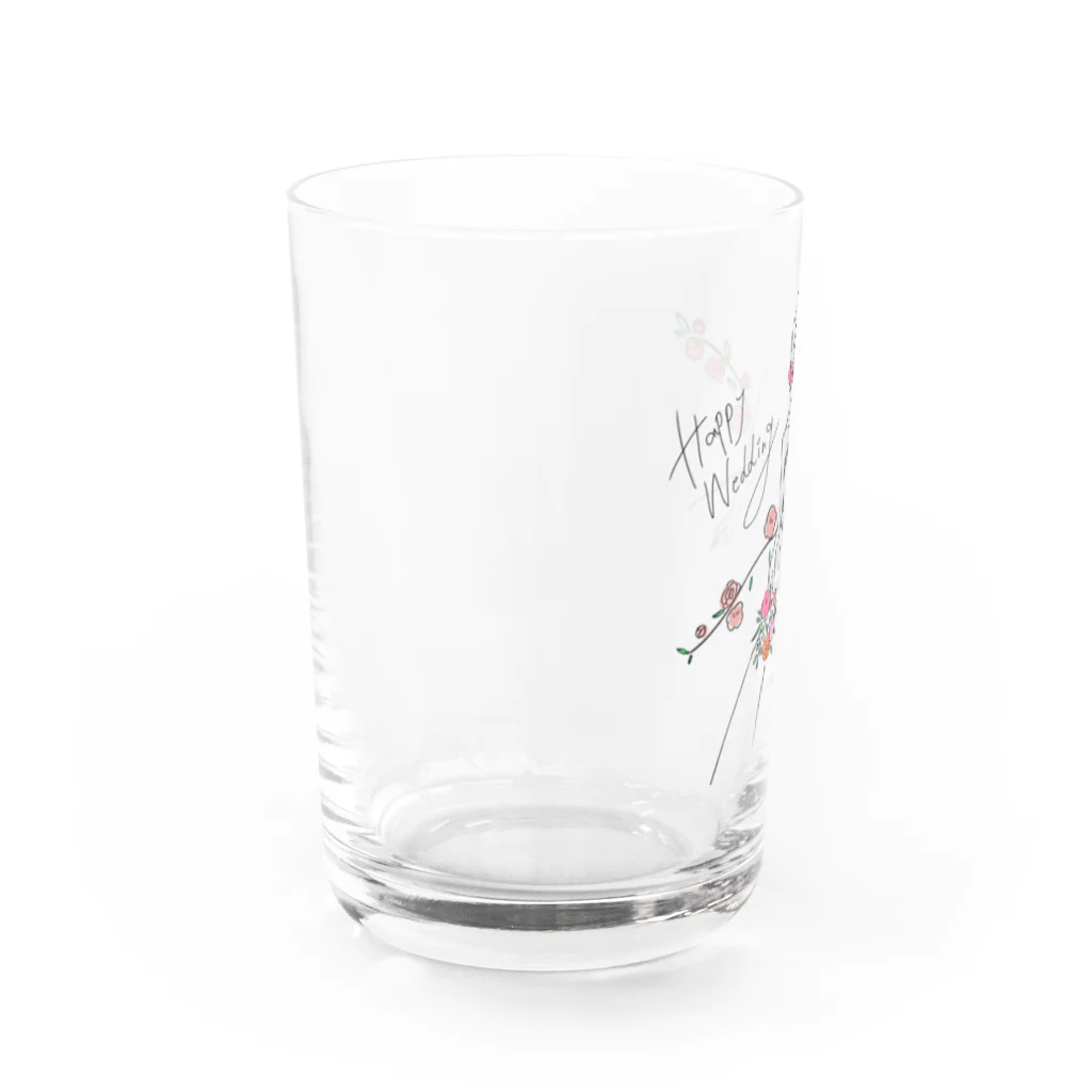 YOZAKURAの結婚おめでとう Water Glass :left