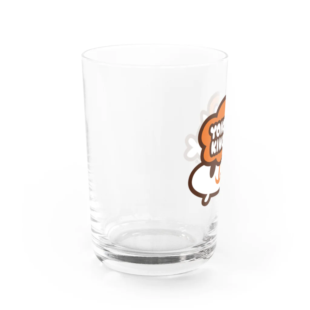 よいこのきんぎょのロゴ Water Glass :left