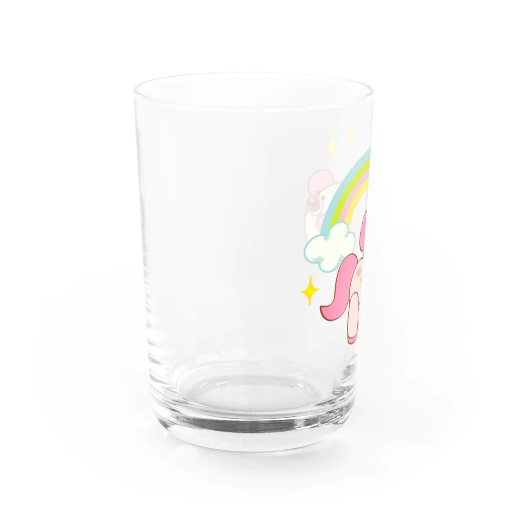 ZipBearTownのグーグー レインボー Water Glass :left