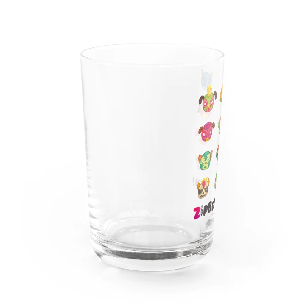 ZipBearTownのプルドック ルチャマスク Water Glass :left