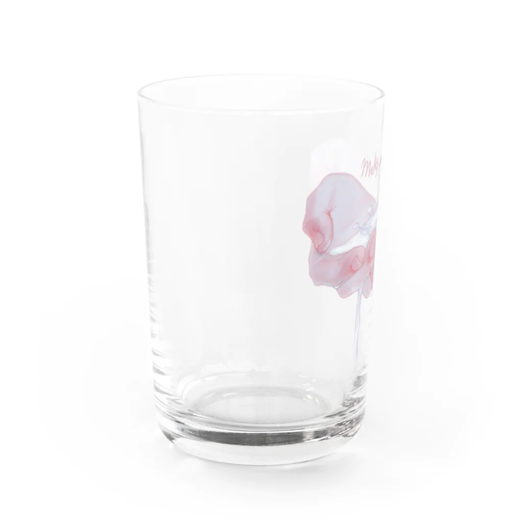 烏帽子 眇眼のみるくくらうん Water Glass :left