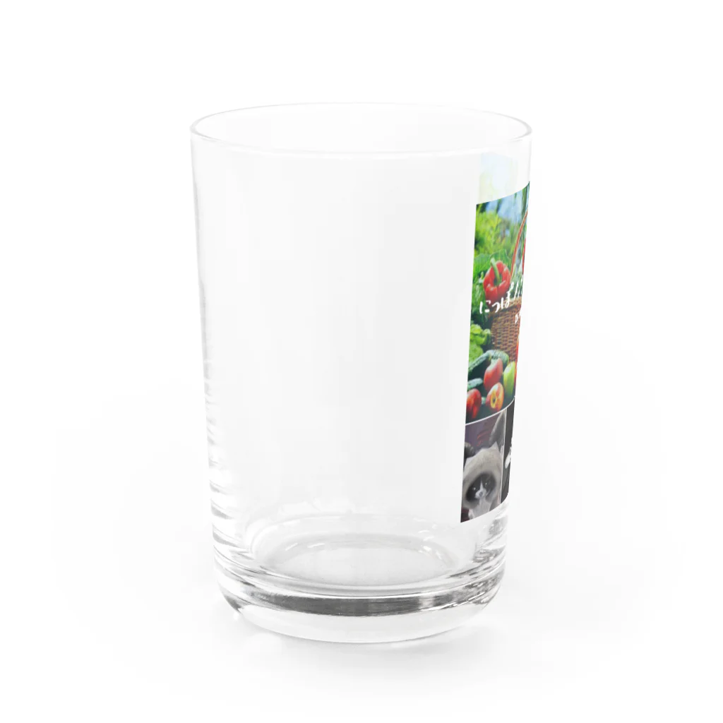 エドワード꒡̈⃝れんこんのにっぽん野菜倶楽部グッズversion② Water Glass :left