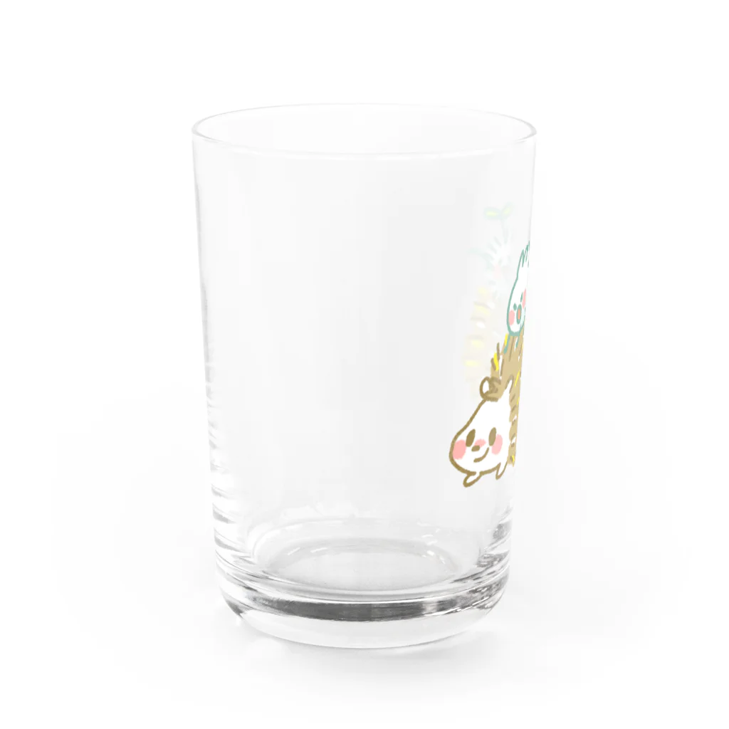 ocean combing のハリネズミ Water Glass :left