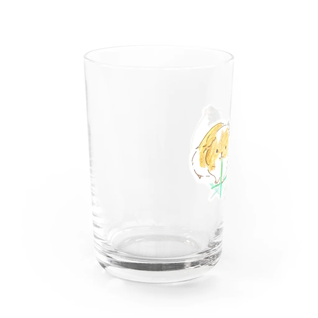 mugiのちゃちゃくんごまちゃん Water Glass :left