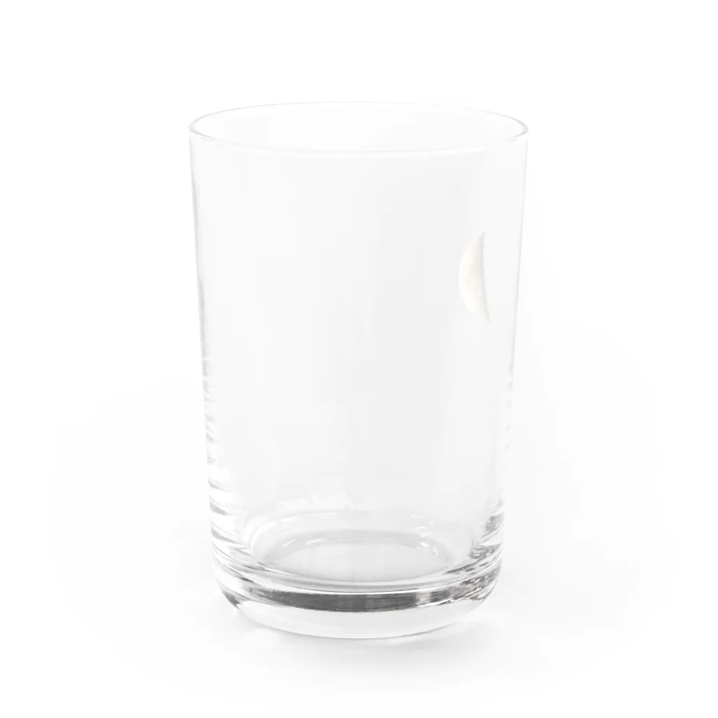 びのの欠けてる月 Water Glass :left