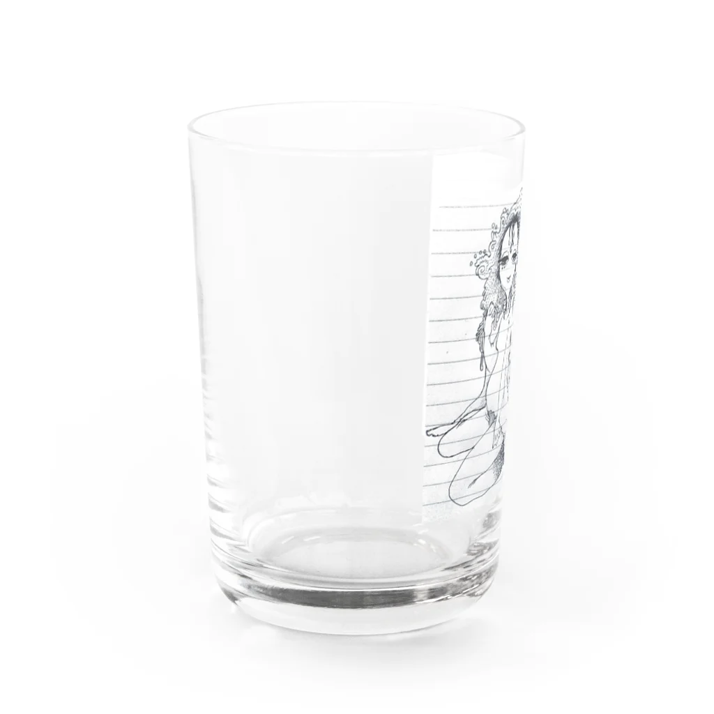 むの宇宙から来た金魚の人 Water Glass :left