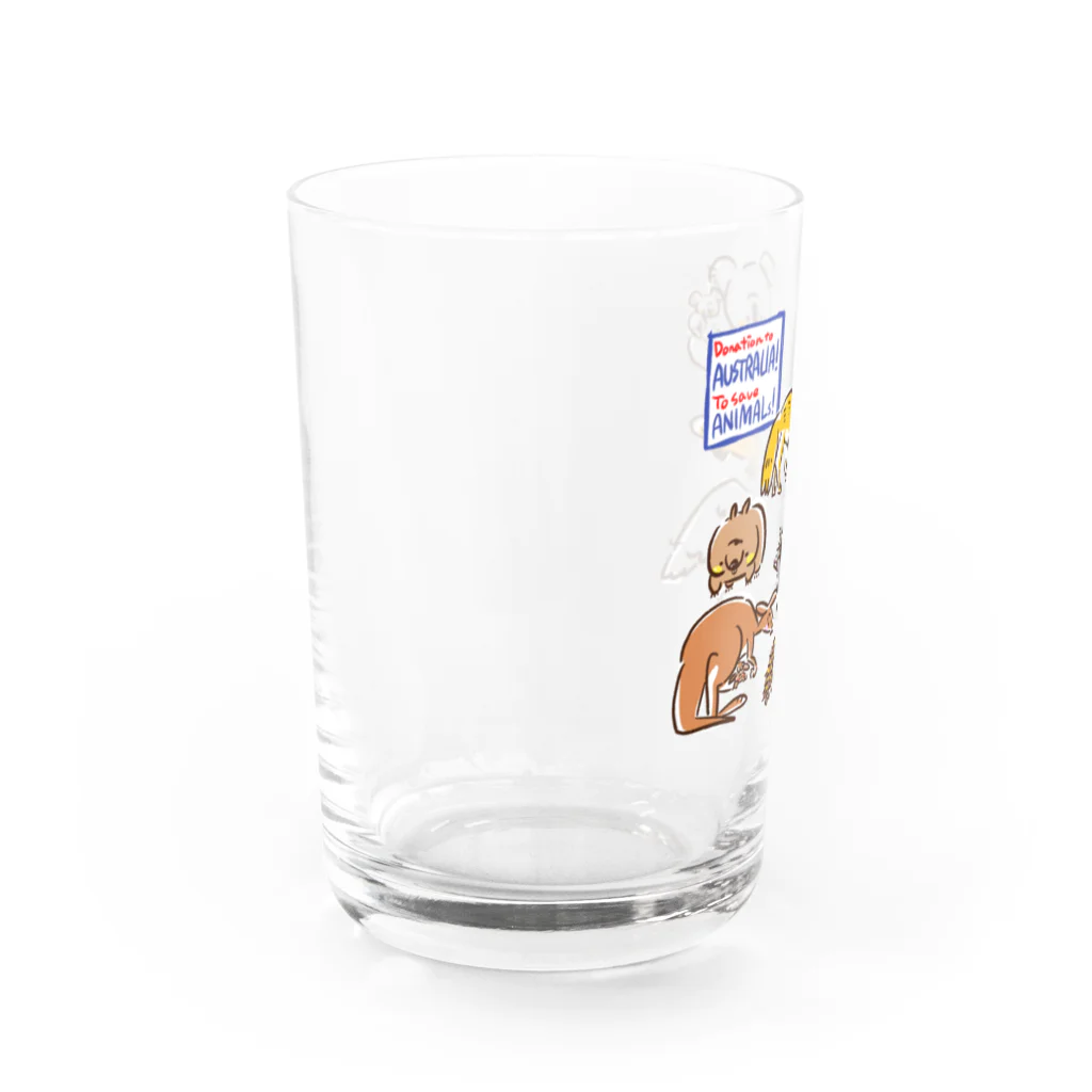 サタケ商店🐅🍛のオーストラリアアニマル(500円募金) Water Glass :left