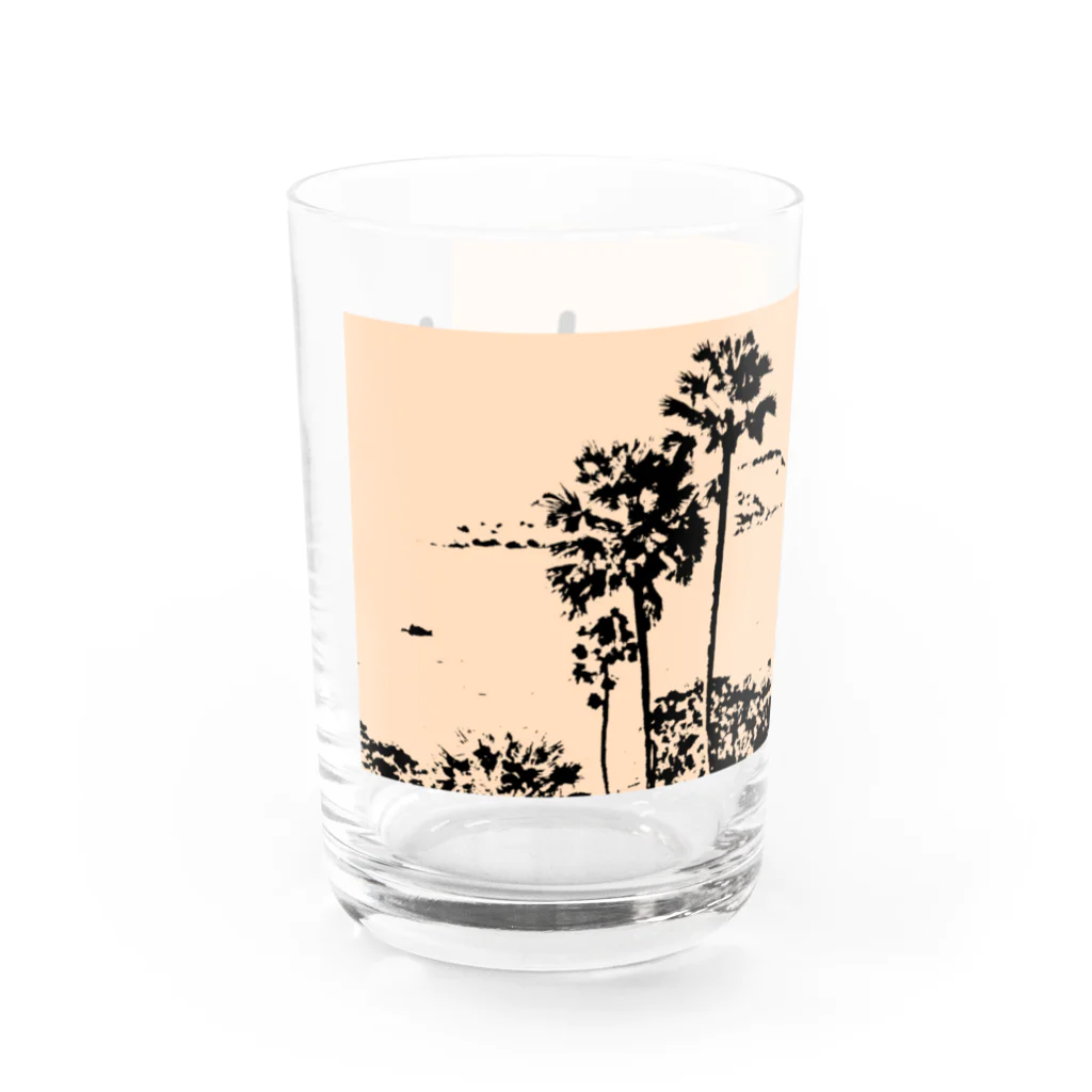 FutaseKuroの南国の木 Water Glass :left