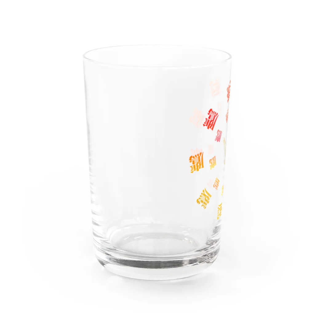 Gregge Southerd #suzuri店のデザイン鷹 Water Glass :left