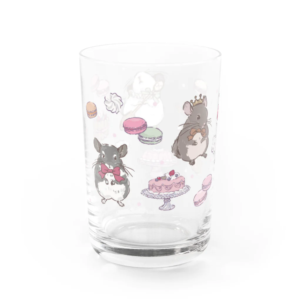 チンチラ雑貨MarkCrownのチンチラ DOLCE Water Glass :left