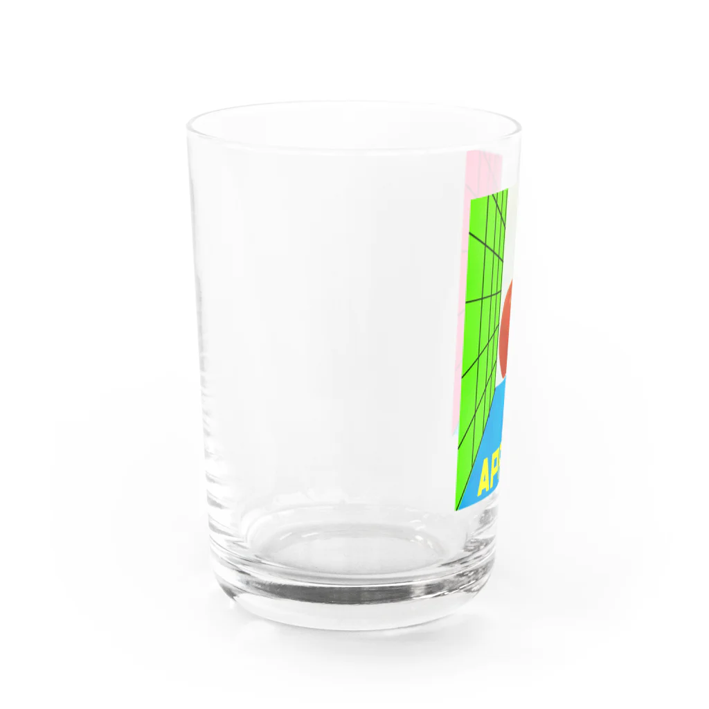 Danke Shoot Coffeeの手を伸ばした先にリンゴ Water Glass :left