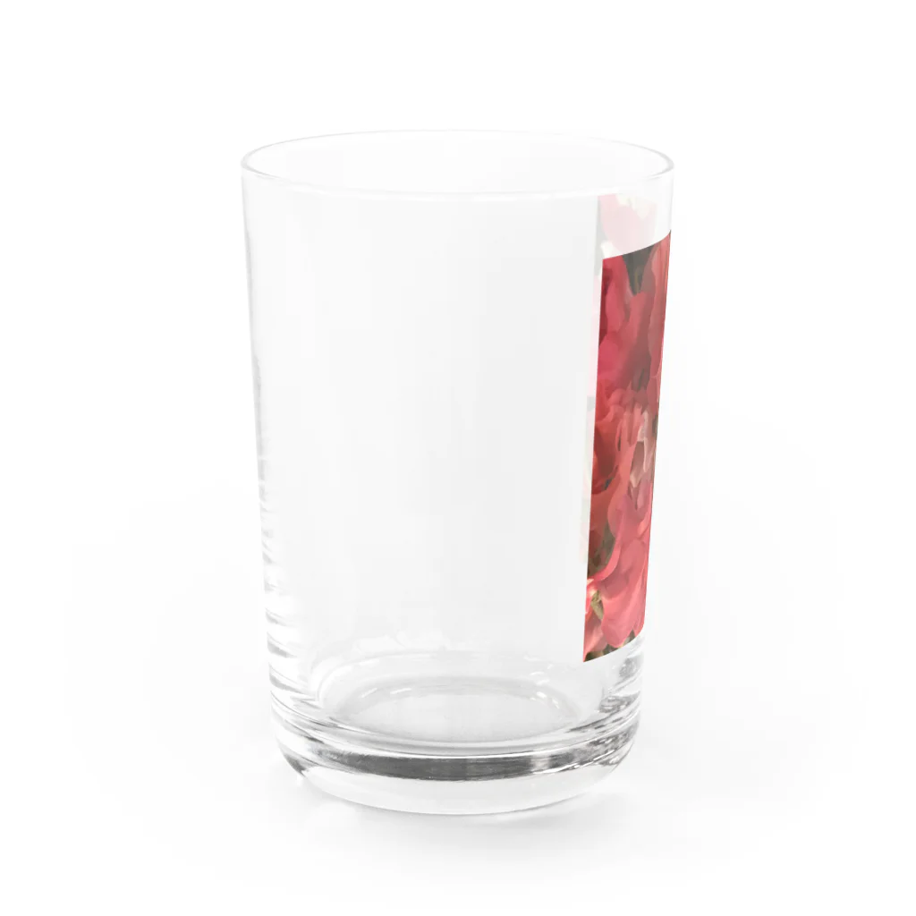 Ritsukokoroの赤いスイートピー グラス左面