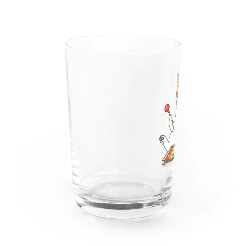 Ａｔｅｌｉｅｒ　Ｈｅｕｒｅｕｘの木琴を叩く猫 Water Glass :left