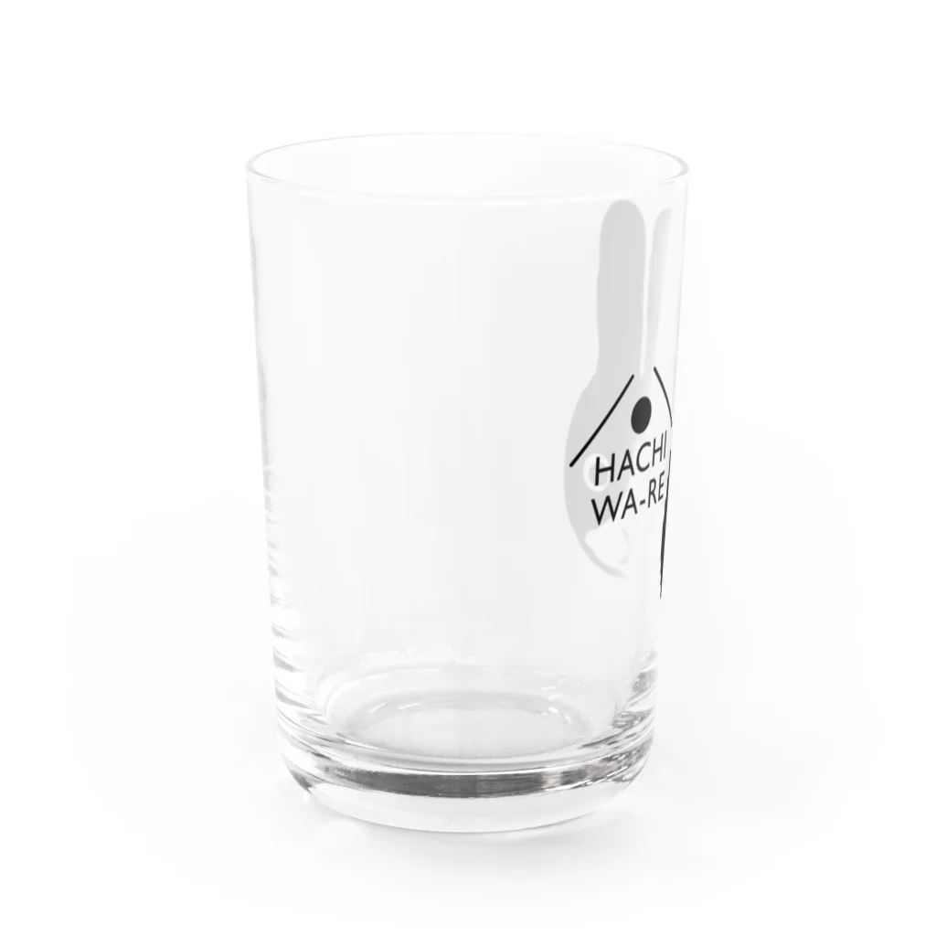 わかだん工房のハチワレうさぎ Water Glass :left