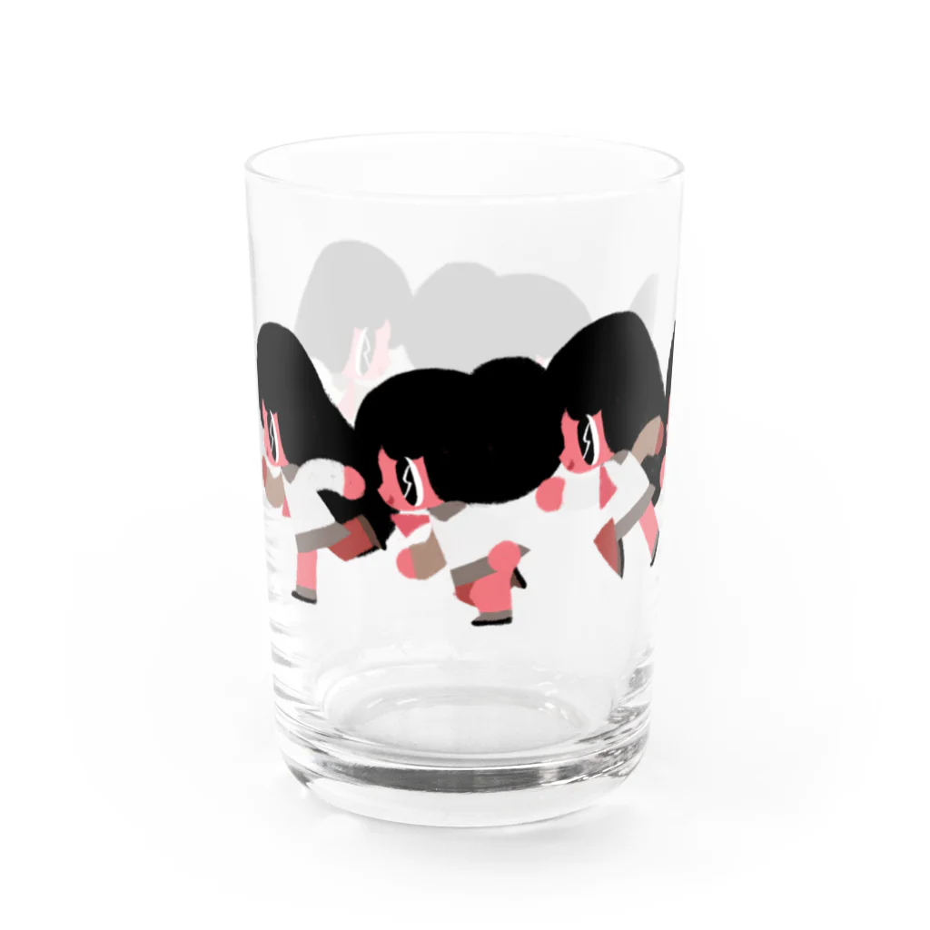 💛ギャルとJKのおみせ💛のRUN RUN！JK💨 Water Glass :left