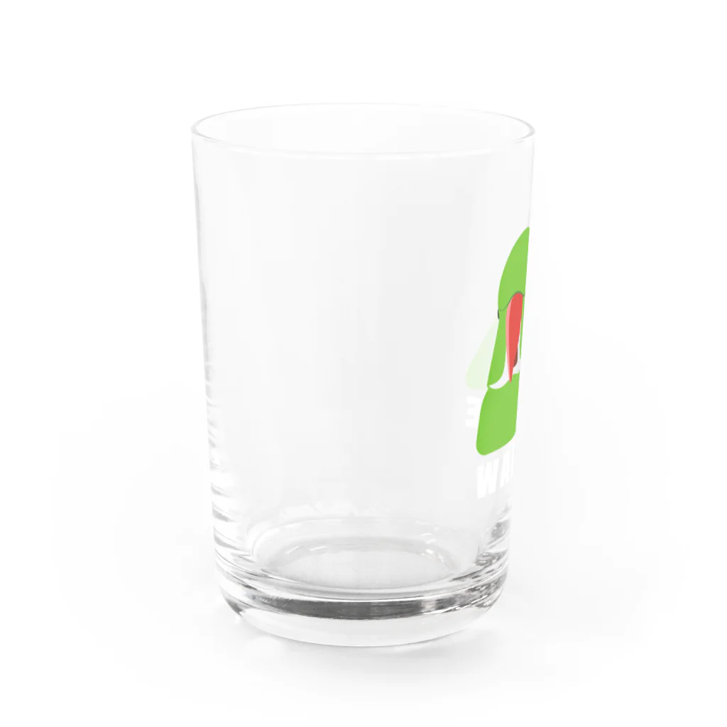 アルバトロスデザインの透けヒゲワカケ Water Glass :left