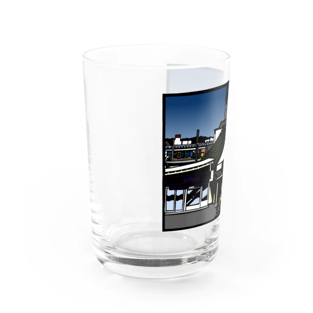 気ままに創作　よろず堂の武蔵小金井駅　いろどり Water Glass :left