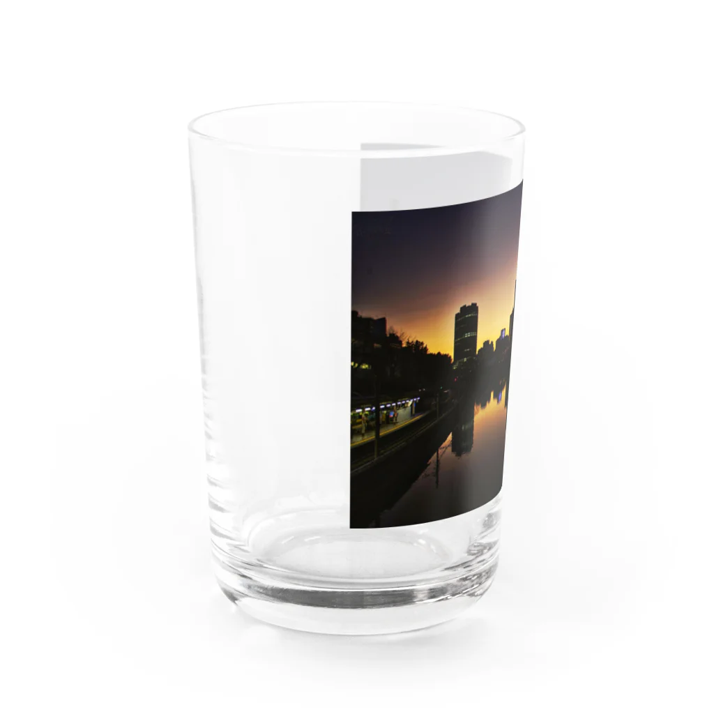 自由騎士の市ヶ谷サンセット Water Glass :left