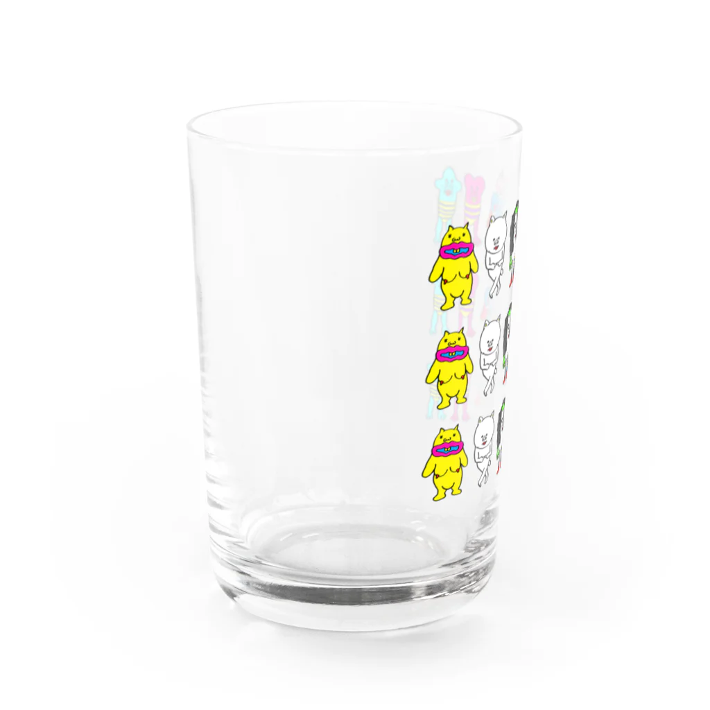 右手リアンうめもと公式のオールスターだらけ Water Glass :left