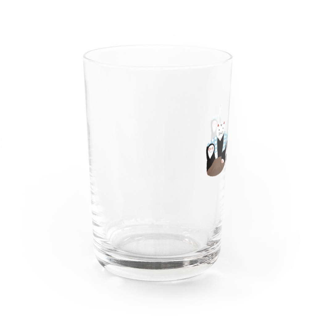 おいも商店の郷土玩具・初辰猫（はったつねこ） Water Glass :left