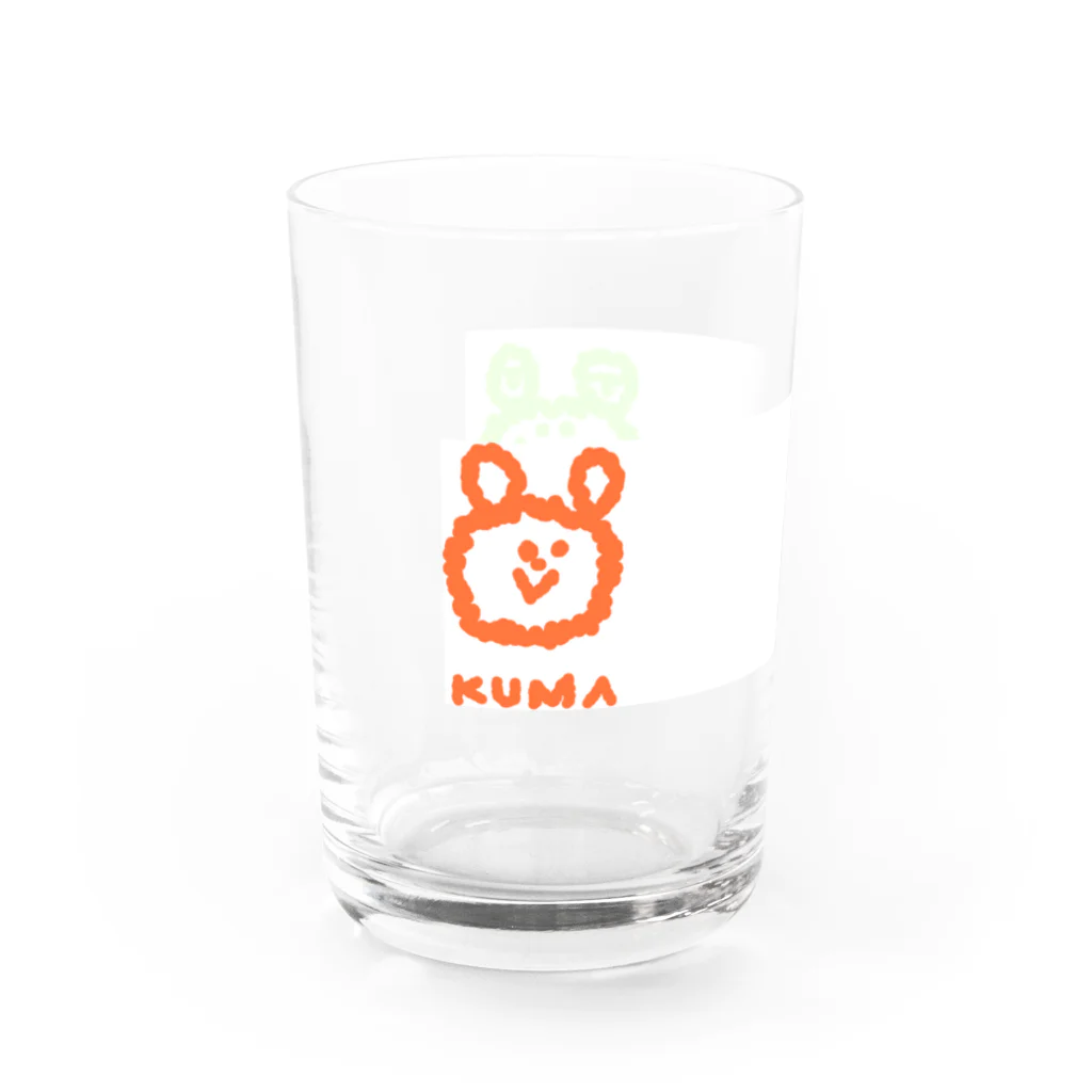 Moja Moja Girlのクマとカエルは兄弟グラス Water Glass :left