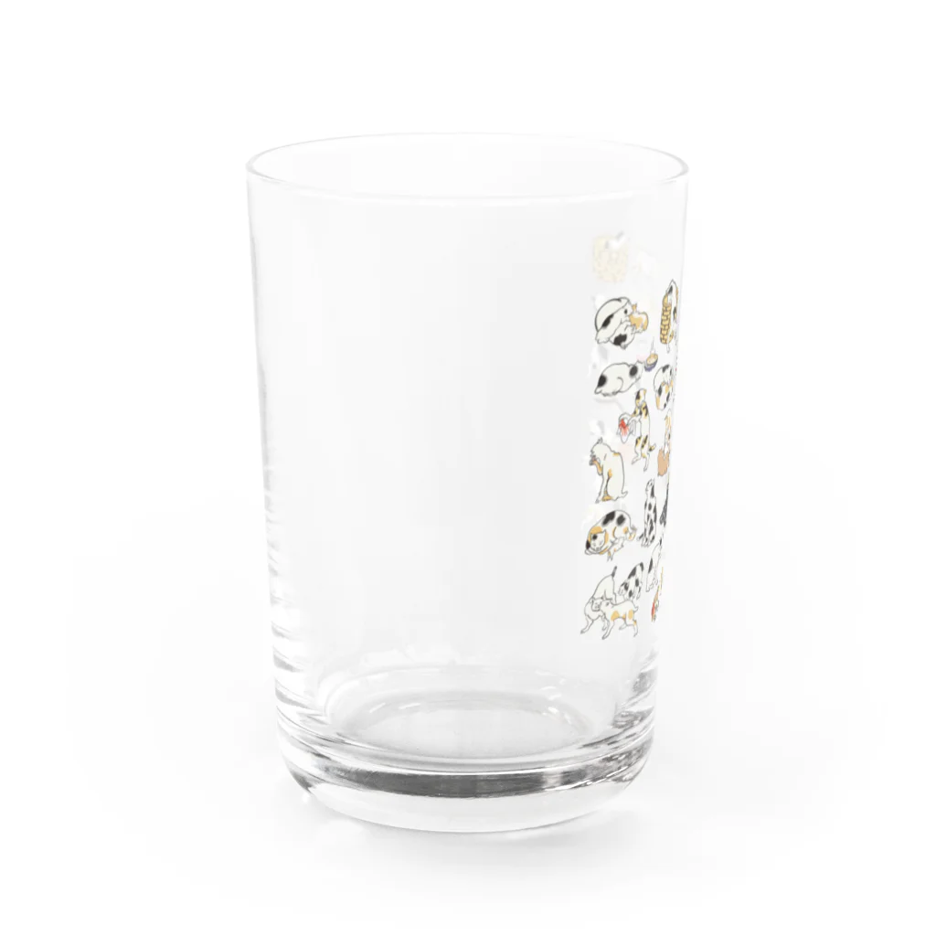 生桃ハルママ@JOJOスキィの国広猫まみれ Water Glass :left