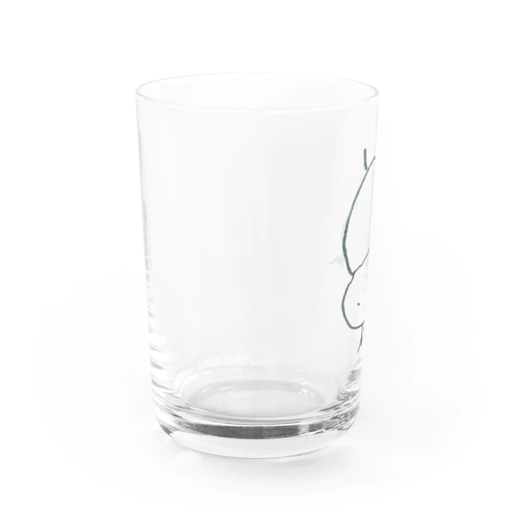 えんがわカフェの子供の描いた生き物 Water Glass :left