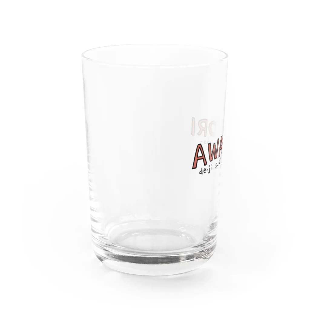 るま@沖縄グッズ販売中のあわもりでーじすきやいびんどー Water Glass :left