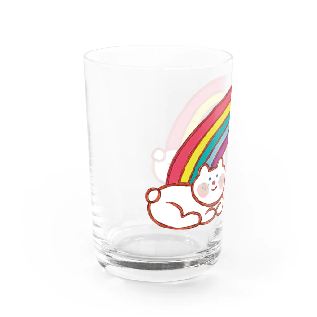 torigaki harukaのにじがかかったくま Water Glass :left