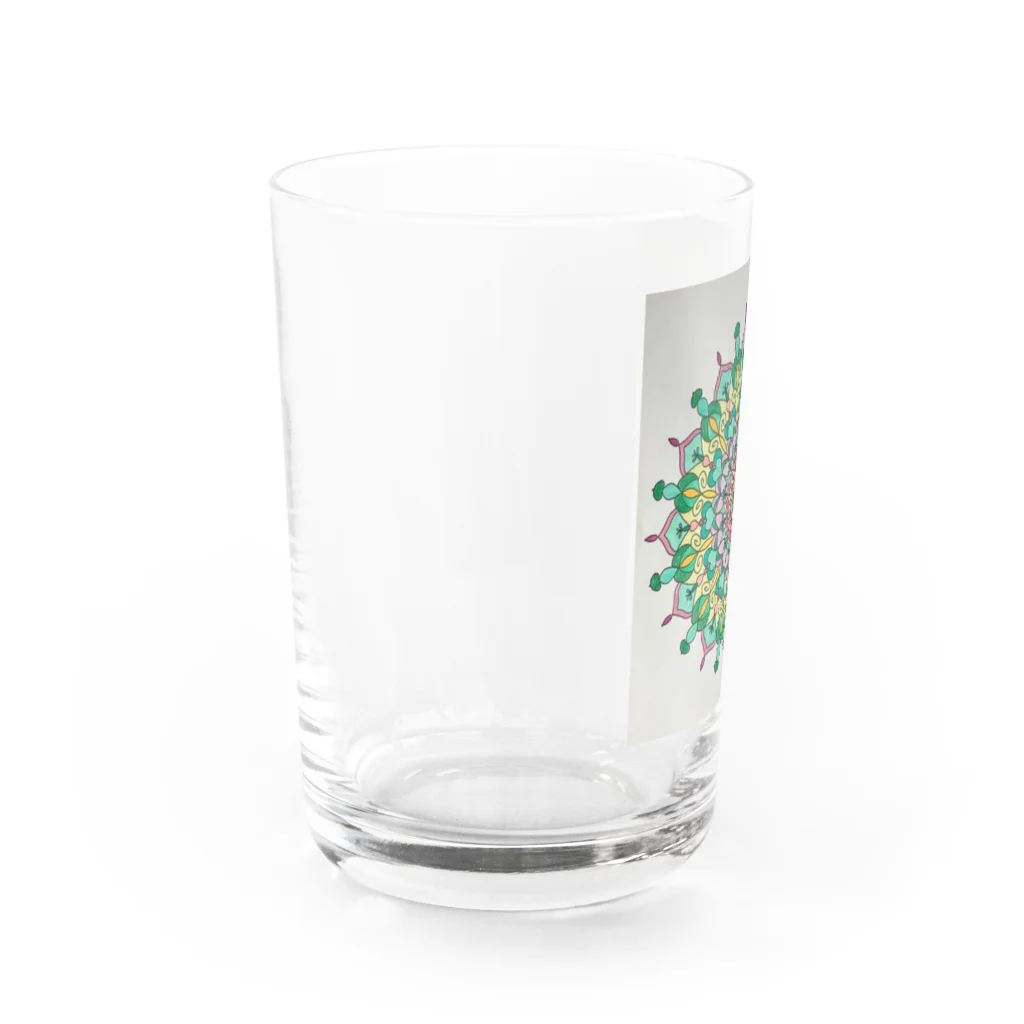 アトリエ　ＳＵＰＵのマンダラGREEN Water Glass :left