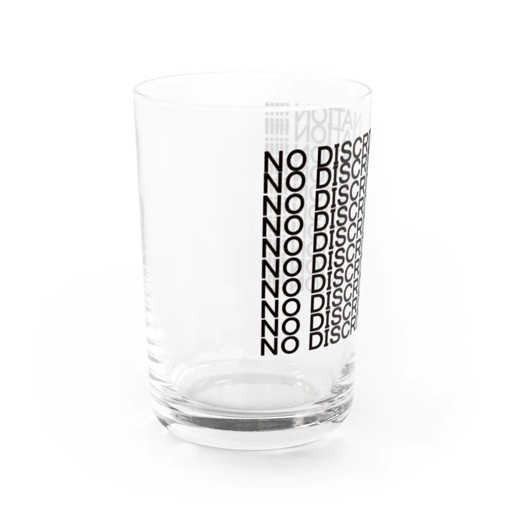 ヒラエイのNO DISCRIMINATION Water Glass :left